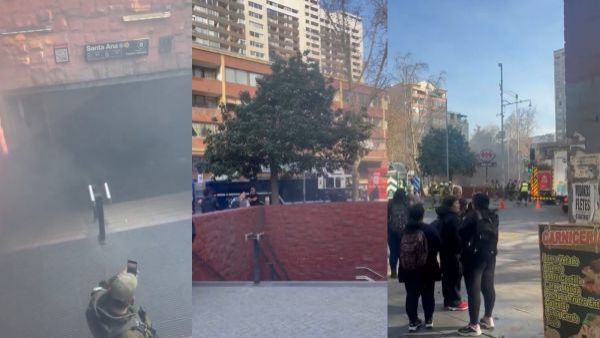 <p>Emergencia obliga a cerrar estación Santa Ana de Metro de Santiago</p>Emergencia obliga a cerrar estación Santa Ana de Metro de Santiago
