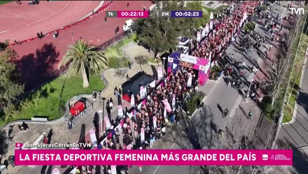 <p>Media Maratón Femenina de Santiago</p>Así fue la largada de los 21K en el Medio Maratón Femenino de Santiago
