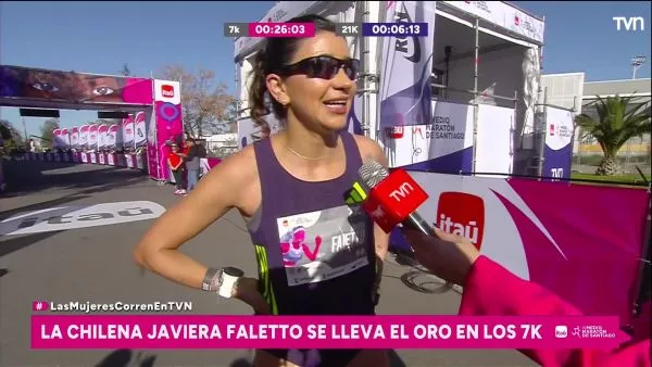 Javiera Faletto maratonista