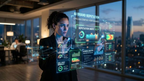 Estudio de Ubik midió la reputación de 200 marcas chilenas en la IA