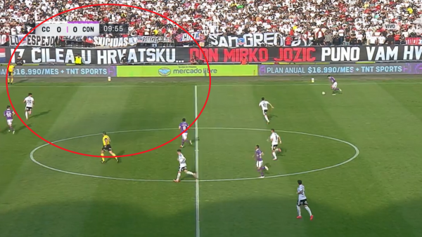 "Iz Cilea u Hrvatsku": El significado del lienzo de Colo Colo que captó todas las miradas
