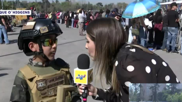<p>El sueño de León es desfilar en la Parada Militar</p>Desde el Parque O’Higgins: el sueño de León es desfilar en la Parada Militar
