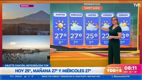 <p>"Esta semana nos acercaremos a los 30°C": Arlette Chacón adelanta el pronóstico del tiempo</p>"Esta semana nos acercaremos a los 30°C": Arlette Chacón adelanta el pronóstico del tiempo
