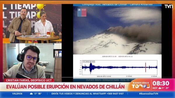 <p>Evalúan posible erupción en Nevados de Chillán</p>