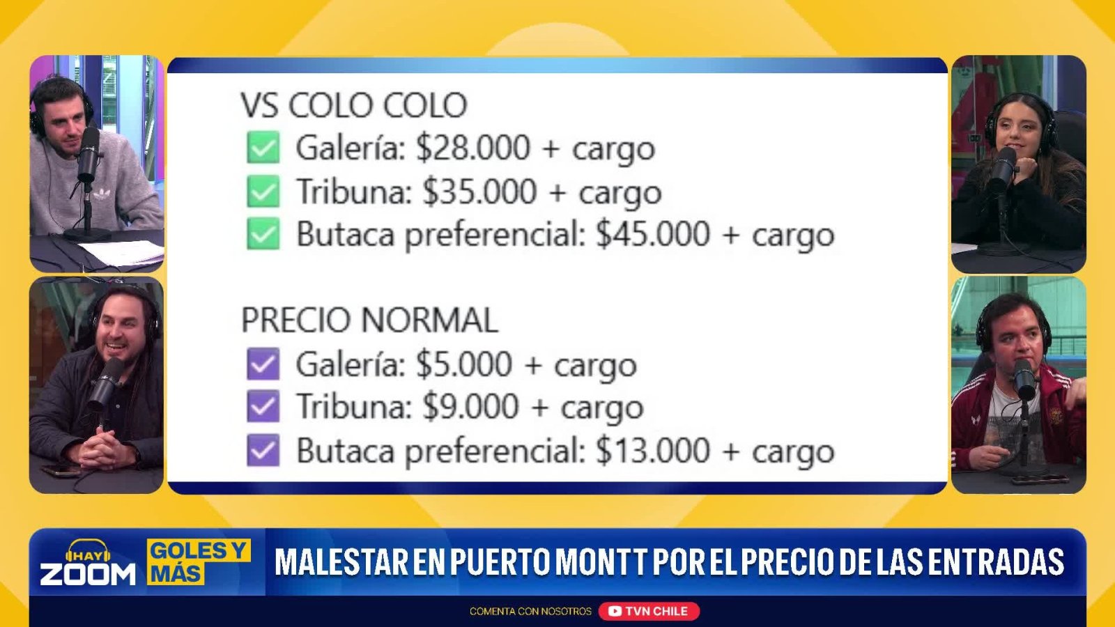 En Hay Zoom y el alto valor de entradas para duelo Puerto Montt vs Colo Colo: "Es más barato ir a ver a Robbie Williams"
