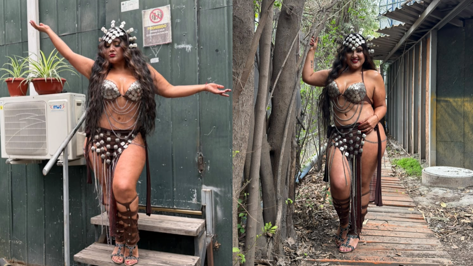<p>Pamela Leiva como La Monga</p>

