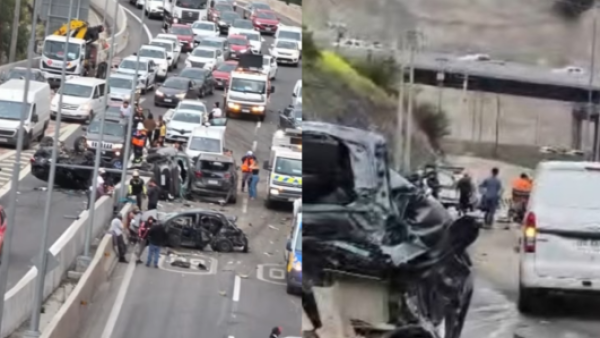 <p>Grave accidente en La Pirámide deja un fallecido y seis lesionados: nueve vehículos involucrados</p>