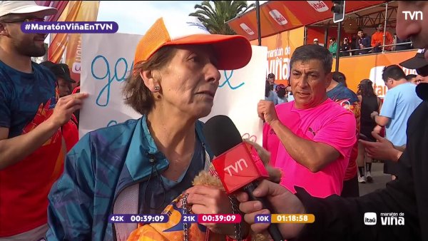 "Yo esto lo vivo como una fiesta hermosa": La historia que emocionó a todos tras la Maratón de Viña