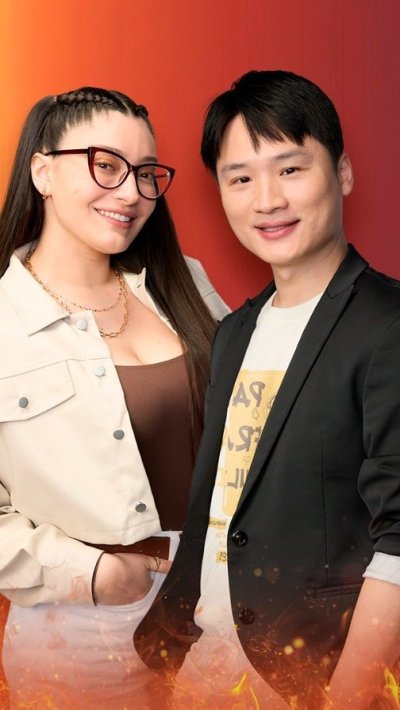 <p>Fran Medina y Yuhui en el React de MasterChef Chile</p>