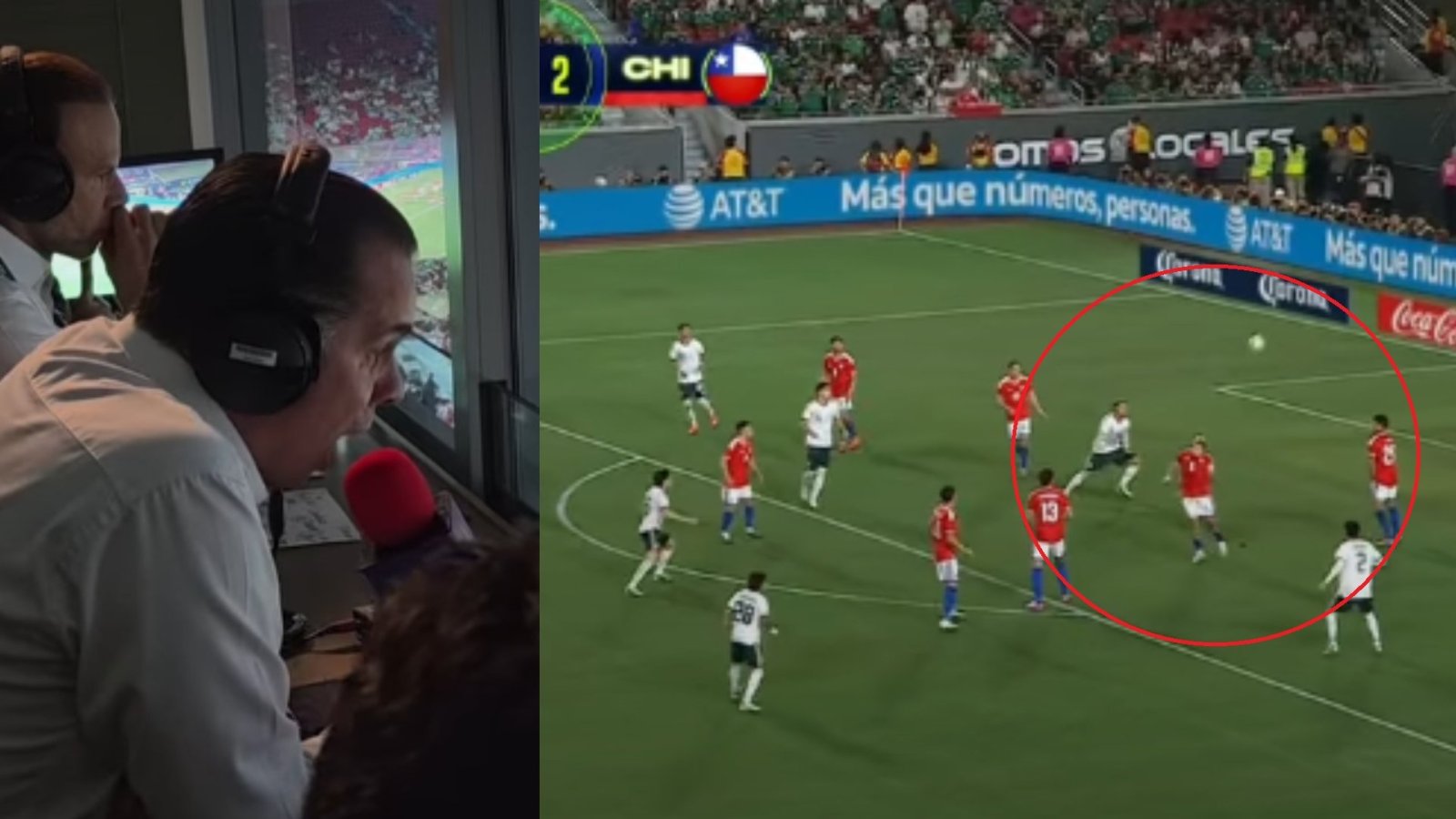 "¡Mira la que hizo! Es un crack": La jugada de Chile que impactó a los relatores mexicanos
