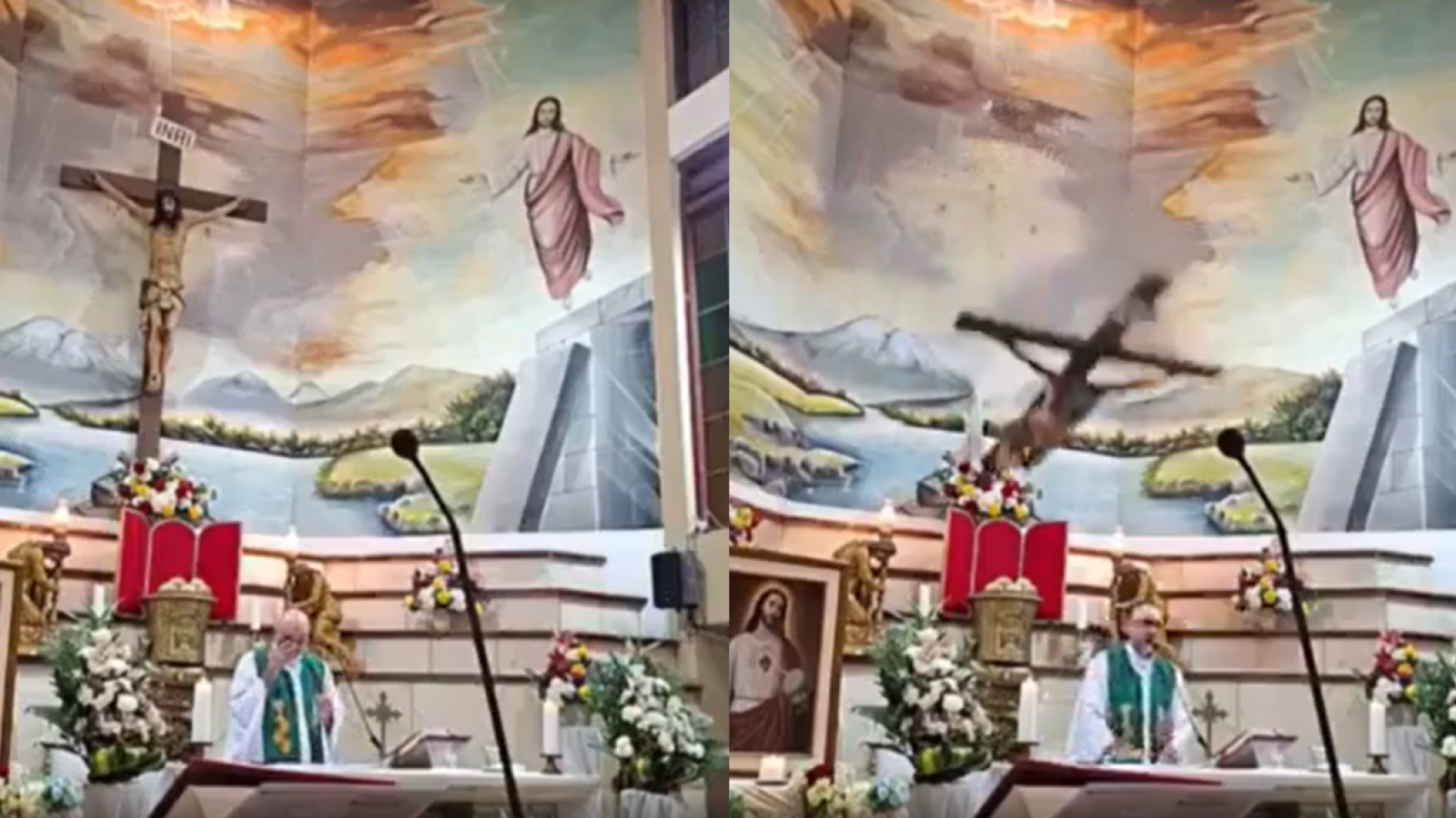 <p>Sacerdote murió tras ser golpeado por una cruz durante una misa transmitida en vivo en Ecuador</p>
