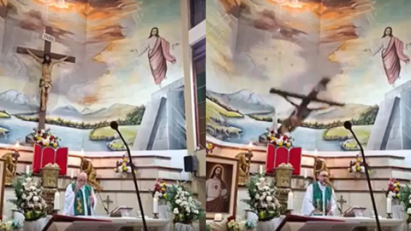 <p>Sacerdote murió tras ser golpeado por una cruz durante una misa transmitida en vivo en Ecuador</p>
