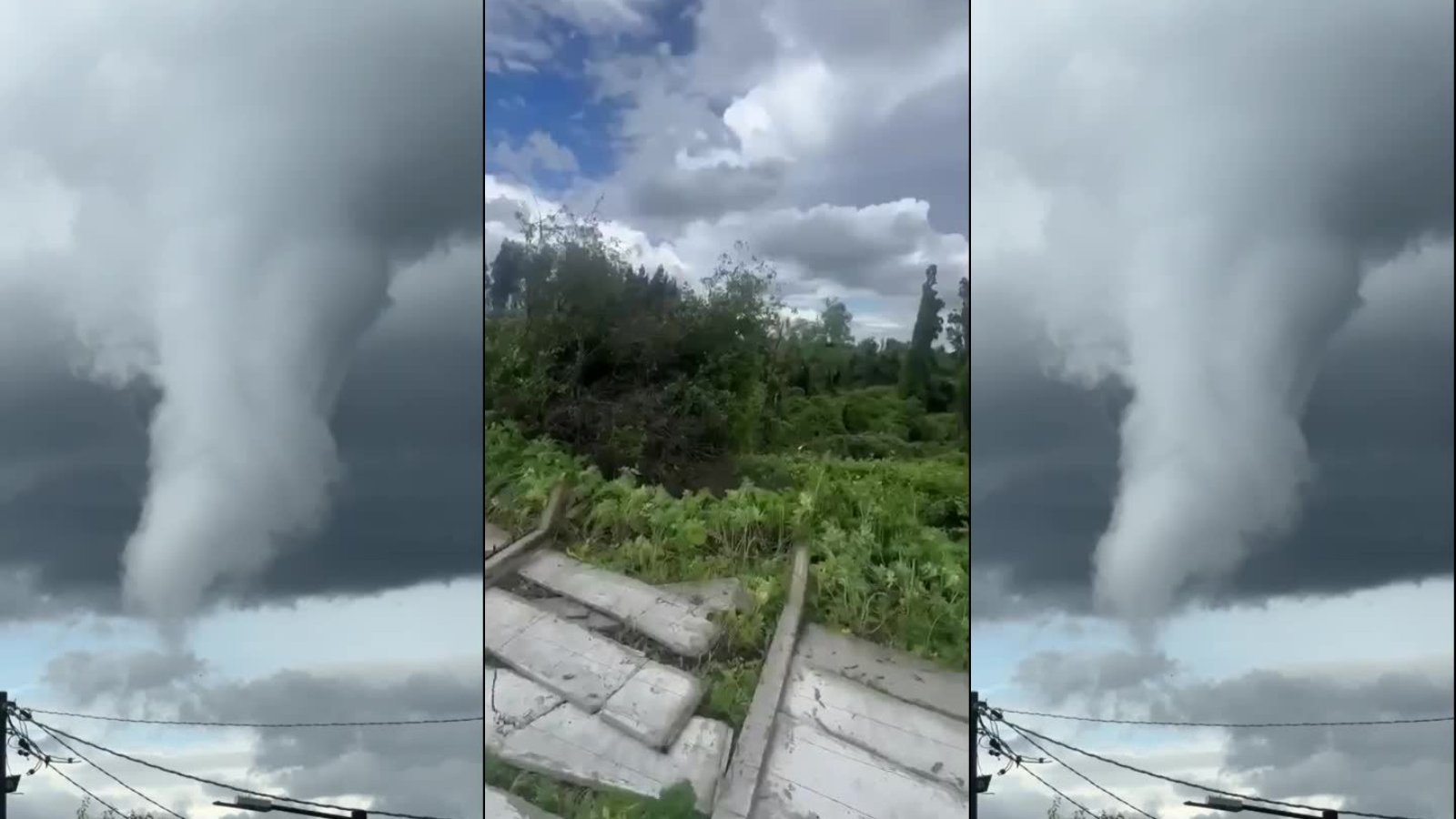 Video: Reportan paso de tornado en la región del Maule
