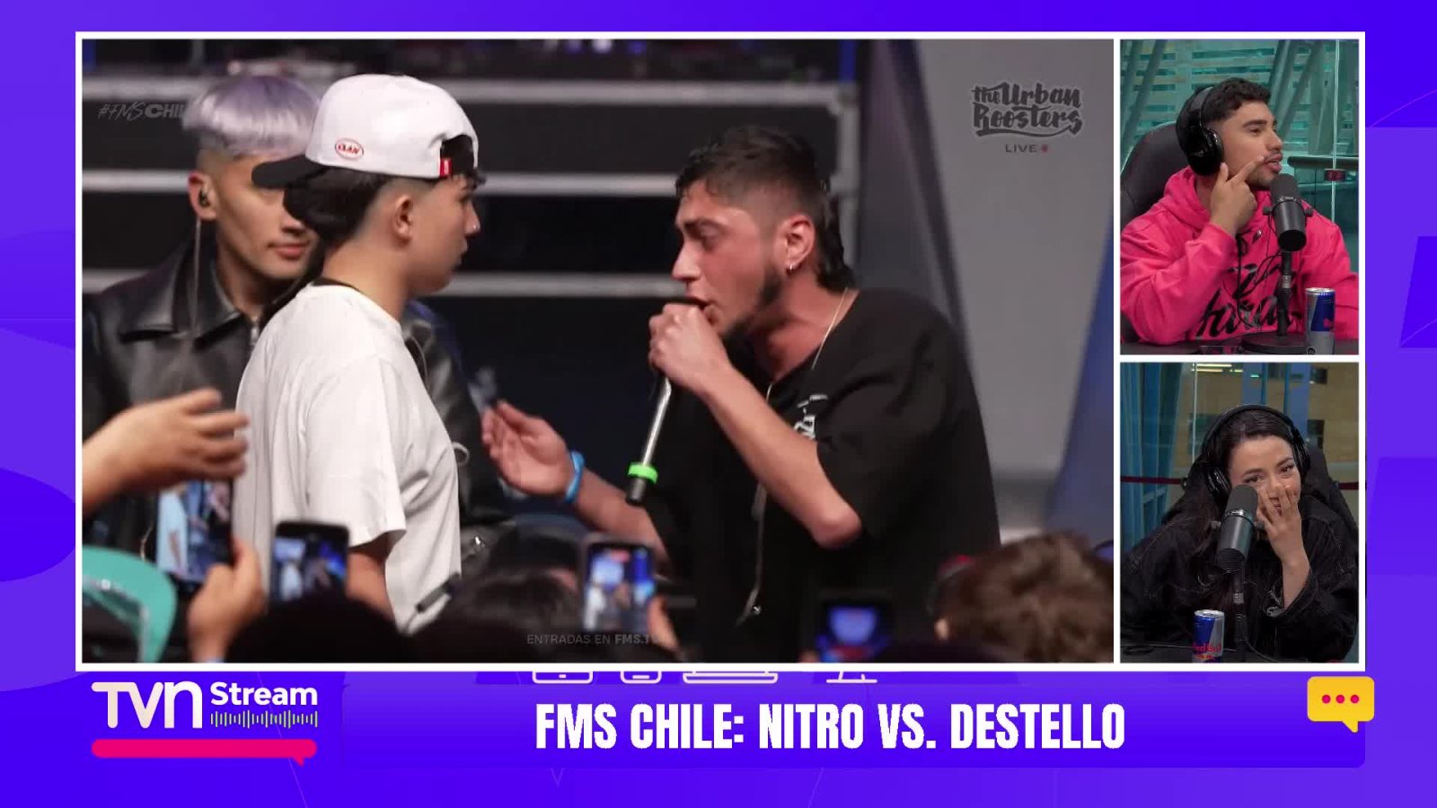 ¡Nitro vs. Destello! Un choque de talento y rimas en FMS Chile 2026
