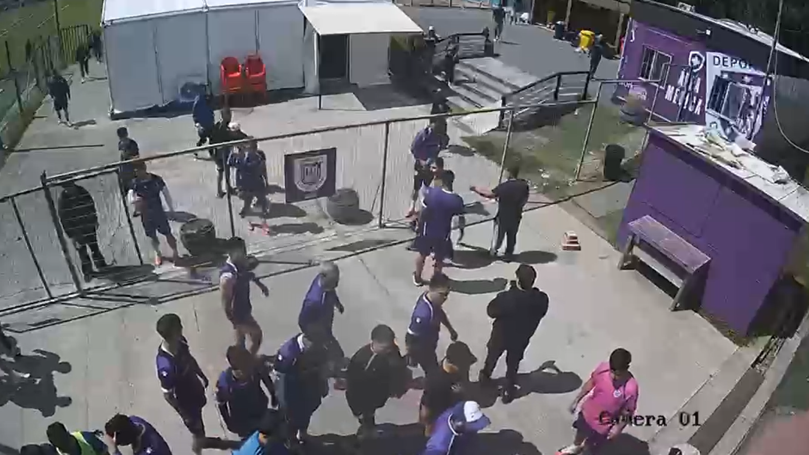 Hincha causa estragos en Deportes Concepción: Cámara capta momento en que agredió a funcionario

