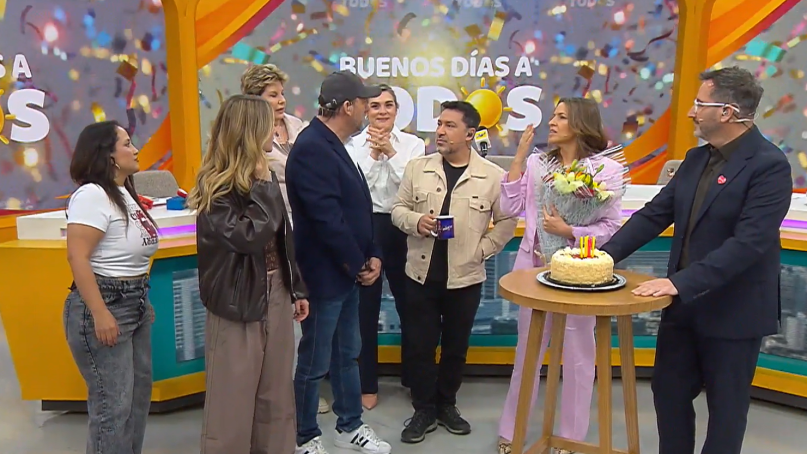 ¡Celebramos cuatro cumpleaños en la mañana de TVN!
