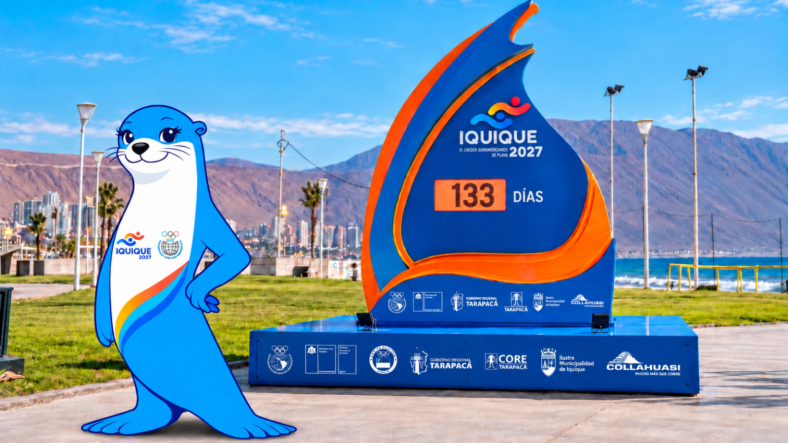IKI, NAIRA o ASUKA: abren votación para elegir el nombre de la mascota de los VI Juegos Sudamericanos de Playa Iquique ODESUR 2027
