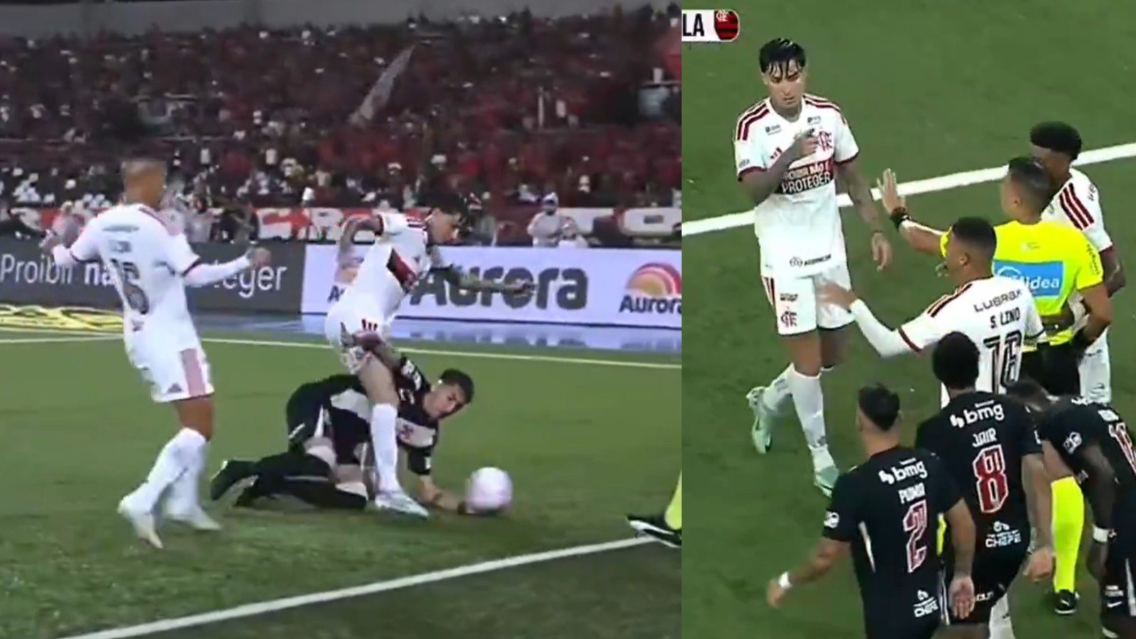 "Nacido para clásicos": La feroz jugada de Erick Pulgar que remeció a la hinchada de Flamengo

